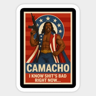 President Camacho Sticker